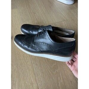 Cole Haan Men's C26469 Original Grand Shortwing Oxford Shoe Black Leather 12 M